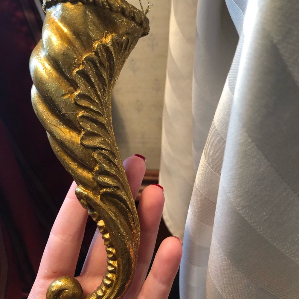 - Set of 3 gold cornucopia’s - Picture 3 of 5